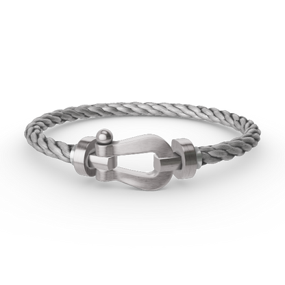[⭐moonlume]FORCE LARGE HORSESHOE NO DIAMOND BRACELET SILVER