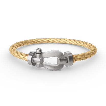 [⭐moonlume]FORCE LARGE HORSESHOE NO DIAMOND BRACELET SILVER