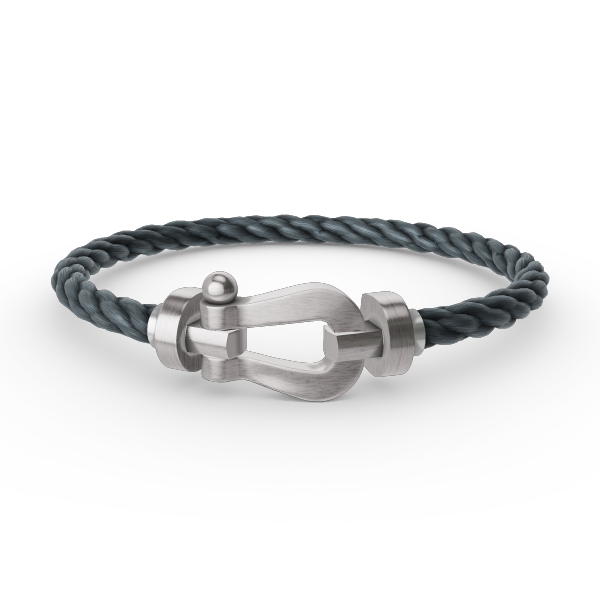 [⭐moonlume]FORCE LARGE HORSESHOE NO DIAMOND BRACELET SILVER