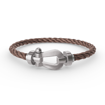 [⭐moonlume]FORCE LARGE HORSESHOE NO DIAMOND BRACELET SILVER