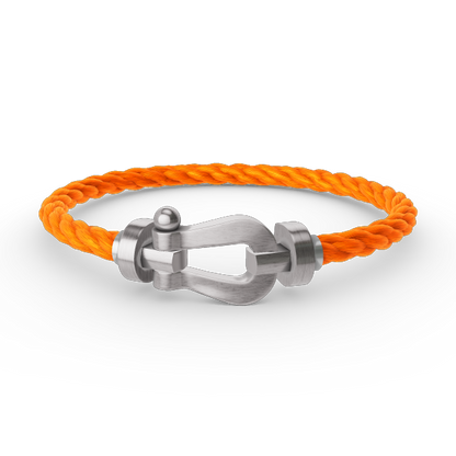 [⭐moonlume]FORCE LARGE HORSESHOE NO DIAMOND BRACELET SILVER