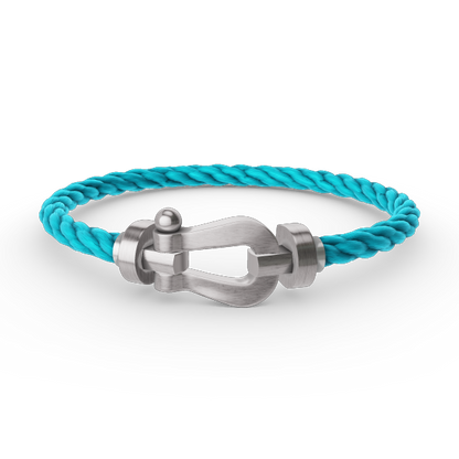 [⭐moonlume]FORCE LARGE HORSESHOE NO DIAMOND BRACELET SILVER