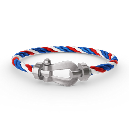 [⭐moonlume]FORCE LARGE HORSESHOE NO DIAMOND BRACELET SILVER