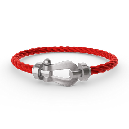 [⭐moonlume]FORCE LARGE HORSESHOE NO DIAMOND BRACELET SILVER