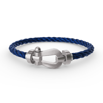[⭐moonlume]FORCE LARGE HORSESHOE NO DIAMOND BRACELET SILVER