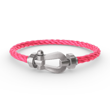 [⭐moonlume]FORCE LARGE HORSESHOE NO DIAMOND BRACELET SILVER