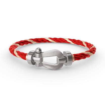 [⭐moonlume]FORCE LARGE HORSESHOE NO DIAMOND BRACELET SILVER