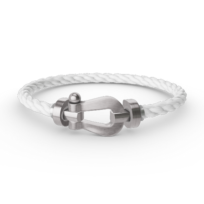 [⭐moonlume]FORCE LARGE HORSESHOE NO DIAMOND BRACELET SILVER