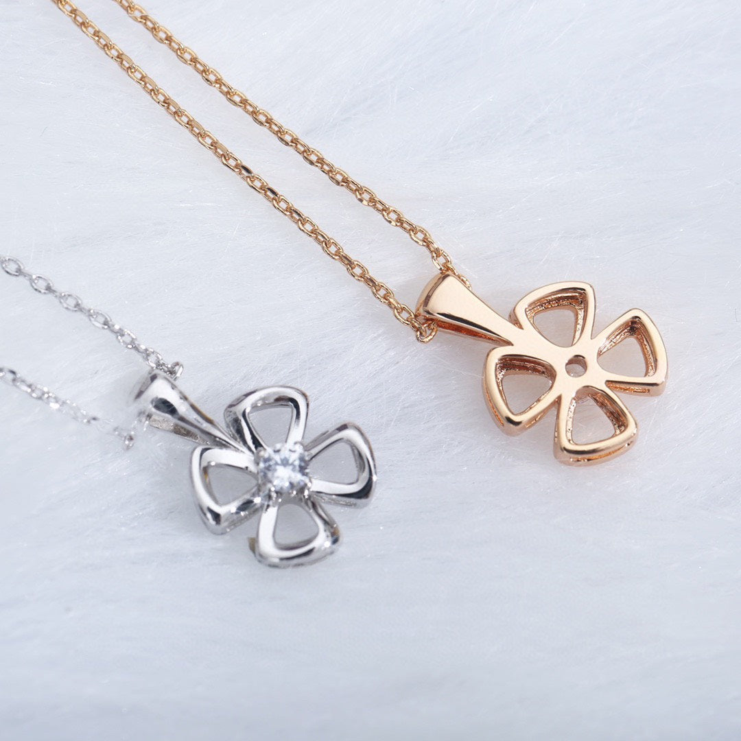 [⭐moonlume]FIOREVER NECKLACE DIAMOND CENTER
