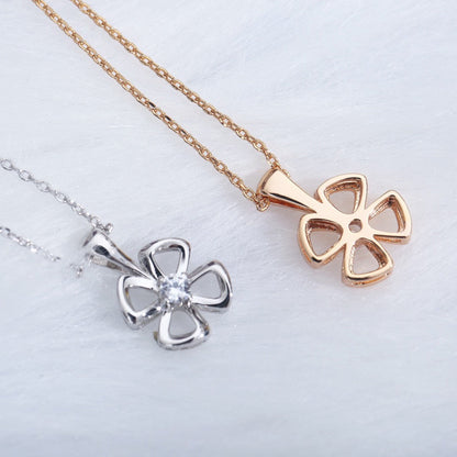 [⭐moonlume]FIOREVER NECKLACE DIAMOND CENTER