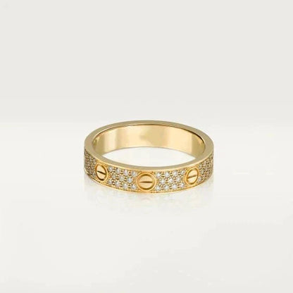 [⭐moonlume]LOVE RING 3.6MM DIAMOND PAVED