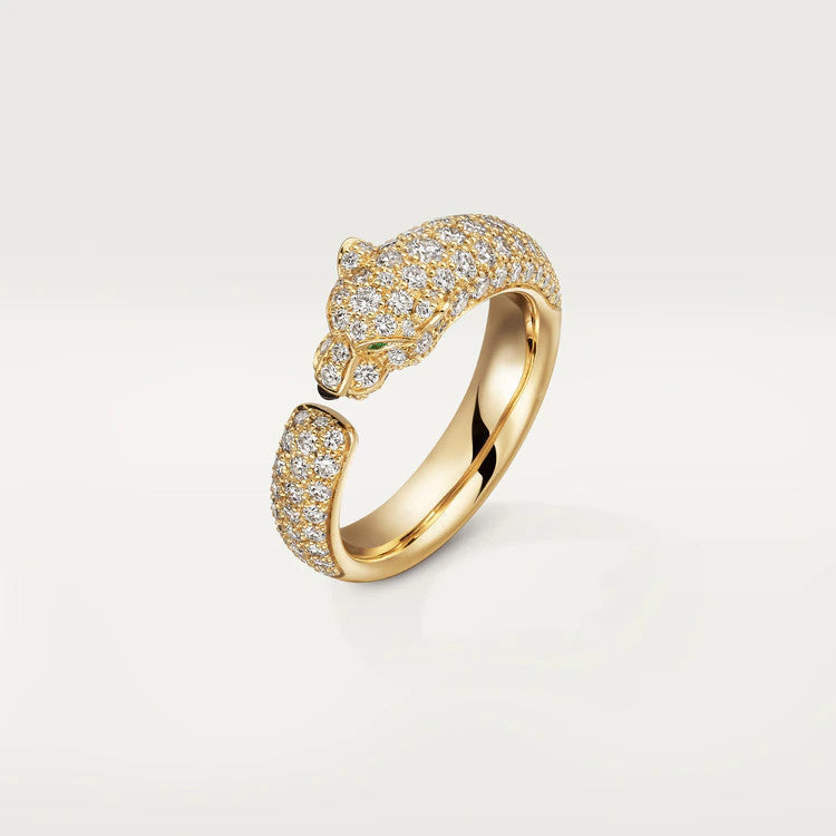 [⭐moonlume]PANTHERE PINK GOLD DIAMOND RING