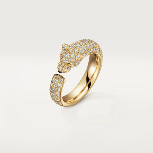 [⭐moonlume]PANTHERE PINK GOLD DIAMOND RING