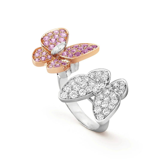 [⭐moonlume]TWIN BUTTERFLY DIAMOND RING